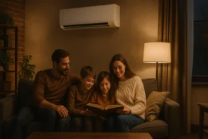 Warm, energy-efficient living space meeting Healthy Homes heating standard.